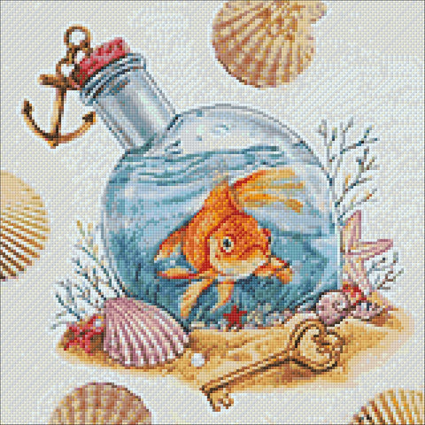 Golden Fish 40х40 Diamond Painting Set Cs2721