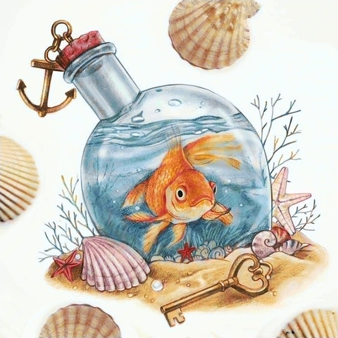 Golden Fish 40х40 Diamond Painting Set Cs2721