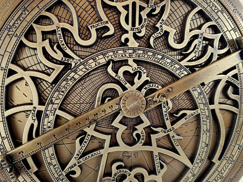 Grand Brass Astrolabe Rojas H34