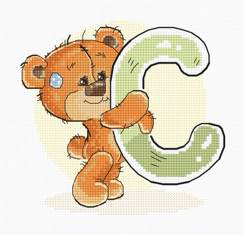 Letter C SB1204 - Cross Stitch Kit