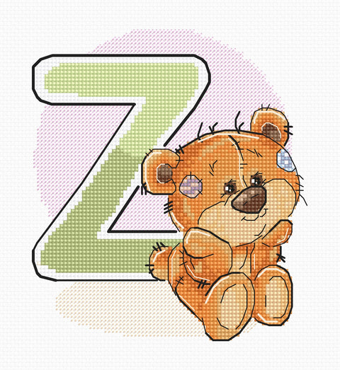 Letter Z SB1227 - Cross Stitch Kit