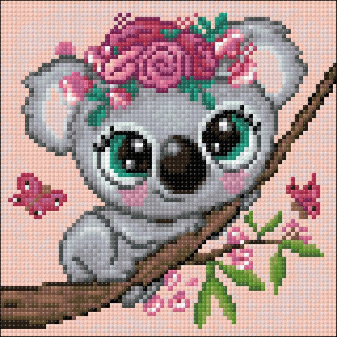 Little Koala 20х20 Diamond Painting Set Cs2529