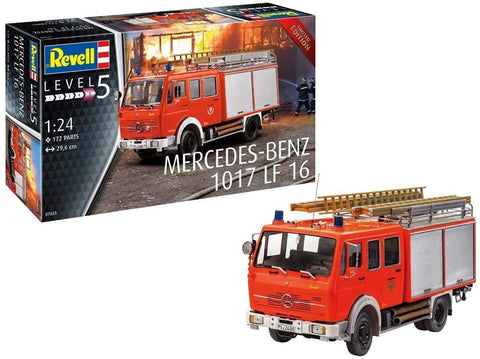 Mercedes Benz Fire Truck - Plastic Modelling Kit By Revell