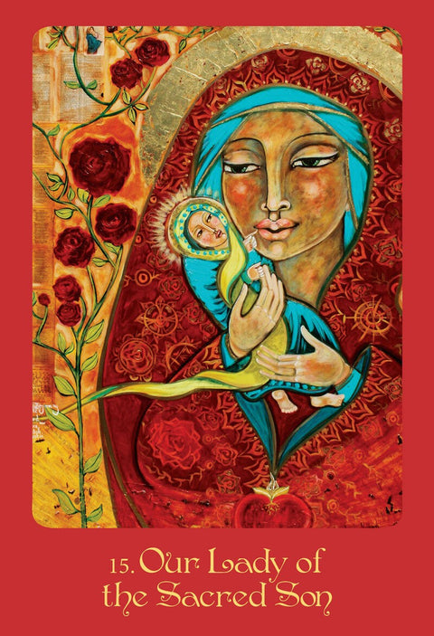 Mother Mary Oracle cards Blue Angel