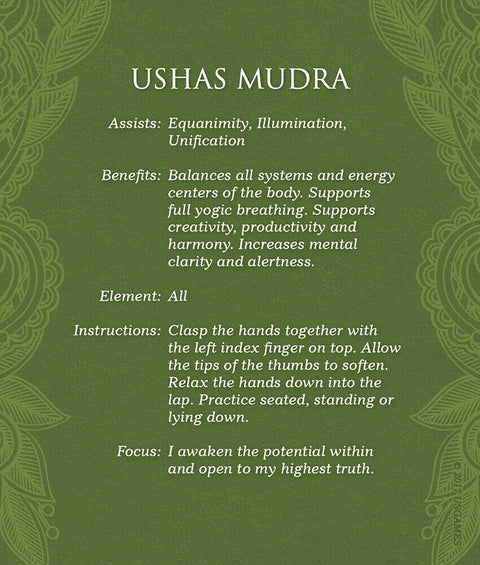 Mudras For Awakening The Five Elements cards US Games Systems