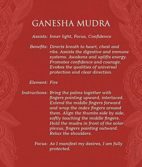 Mudras For Awakening The Five Elements cards US Games Systems