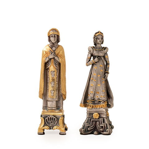 NAPOLEONE FRENCH EMPEROR: Luxurious Chess in Bronze finished using Real 24k Gold