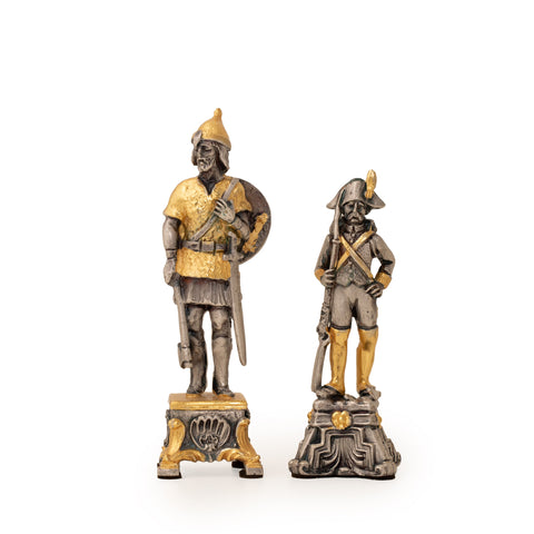 NAPOLEONE FRENCH EMPEROR: Luxurious Chess in Bronze finished using Real 24k Gold