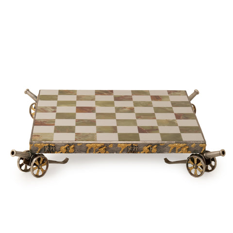 NAPOLEONE FRENCH EMPEROR: Luxurious Chess in Bronze finished using Real 24k Gold