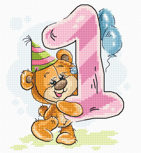 Number 1 SB1229 - Cross Stitch Kit
