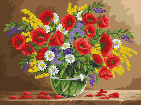 Paint by number kit: Fragrant Poppies 40x50 cm B105