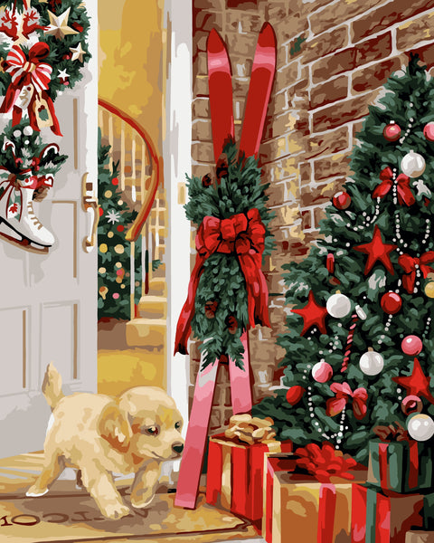 Paint by number kit: L038 Gift time 40*50