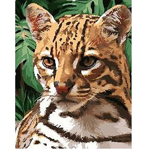 Paint by number kit: Ocelot 40x50 cm H152