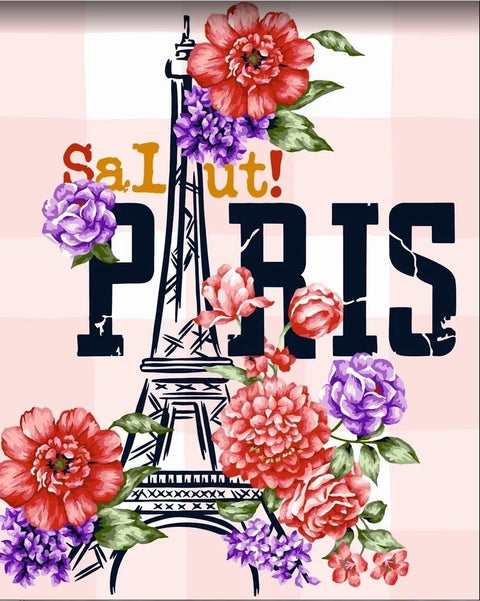 Paint by number kit: Salute. Paris! 40x50 cm T019