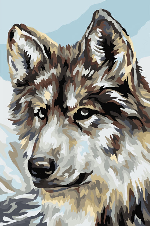 Paint by number kit: Wolf 29.7x21cm WA4117