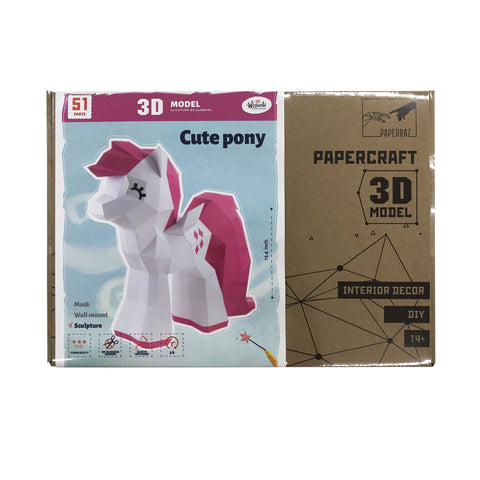 Papercraft Kit Cute Pony PP-2MIP-CRI