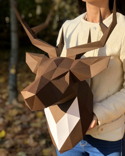 Papercraft Kit Deer PP-1OLP-BRW