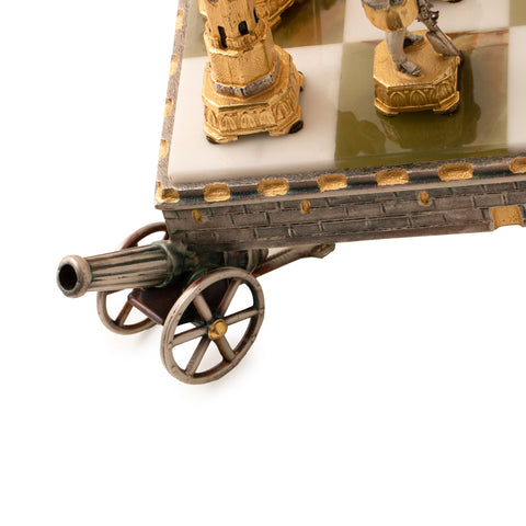 Peter the Great Emperor: Luxurious Chess Set finished using Real 24k Gold
