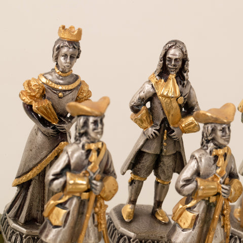 Peter the Great Emperor: Luxurious Chess Set finished using Real 24k Gold
