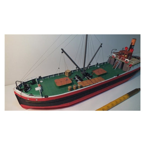 Popierinis Rusijos krovininio garlaivio "Žorž Borman" modelis