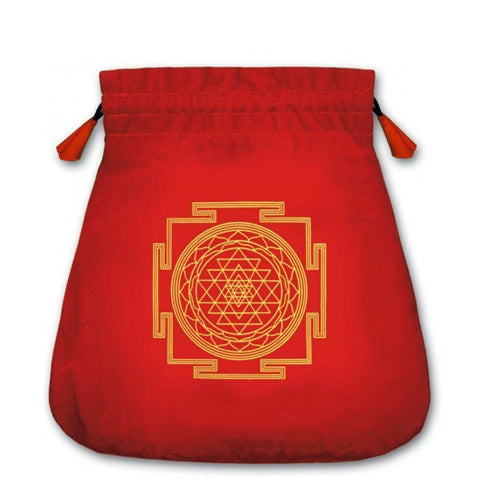 Protection Velvet Red Bag Cards Lo Scarabeo