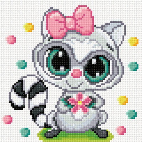 Racoon 20х20 Diamond Painting Set s2705