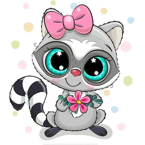 Racoon 20х20 Diamond Painting Set s2705