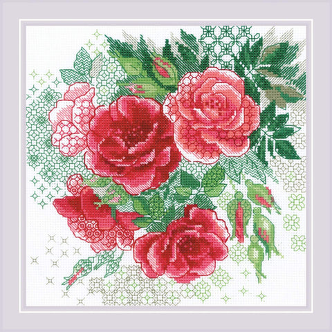 Red Rose Hip cross stitch kit by RIOLIS Ref. no.: 1916