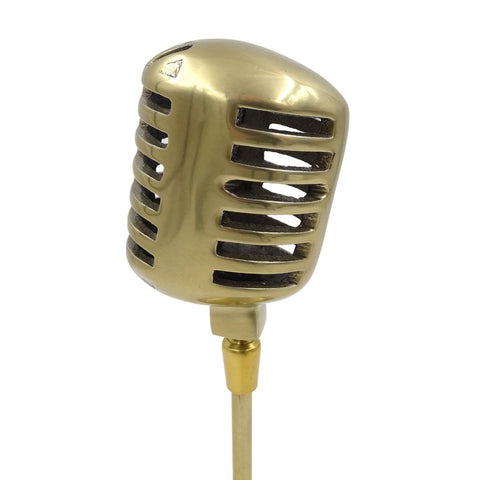 Retro microphone statuette - 92715B