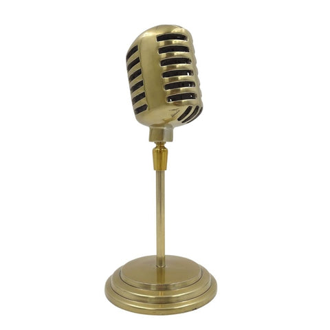 Retro microphone statuette - 92715B