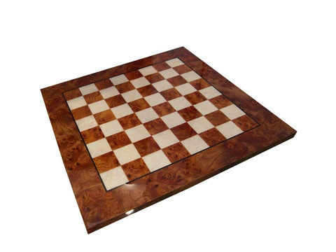 RUSSIANS vs MONGOLIANS: Handpainted Chess Set with Glossy Wooden Chessboard
