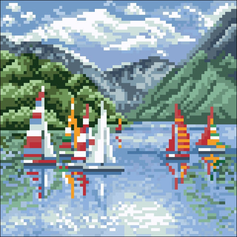 Sailing Ships 20х20 Diamond Painting Set Cs2623
