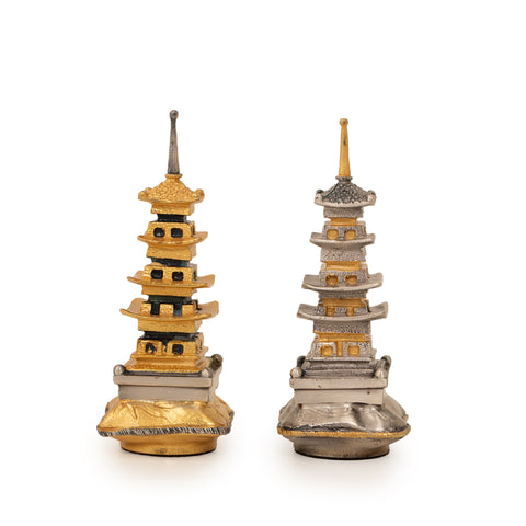 Samurai Set: Battle of Nagashino: Luxurious Chess Set Finished in Real 24k Gold