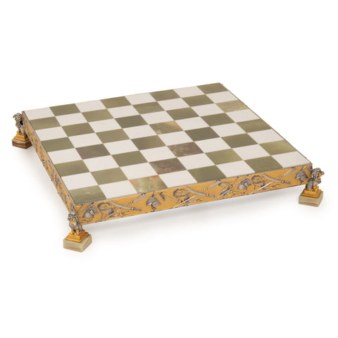 Samurai Set: Battle of Nagashino: Luxurious Chess Set Finished in Real 24k Gold