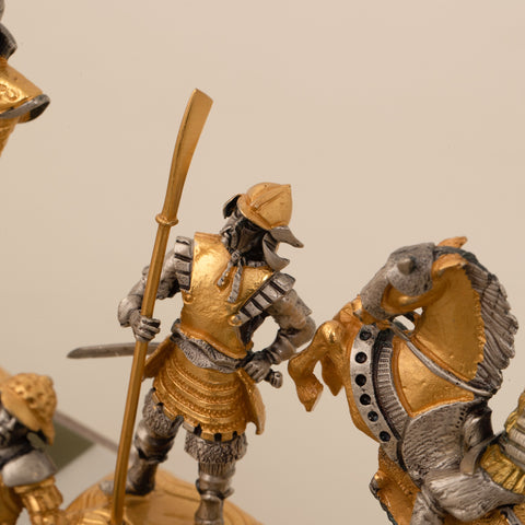 Samurai Set: Battle of Nagashino: Luxurious Chess Set Finished in Real 24k Gold