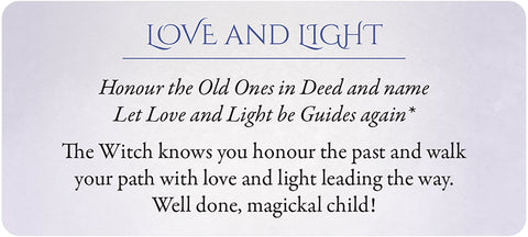 Secrets of the Witch Oracle Cards Blue Angel