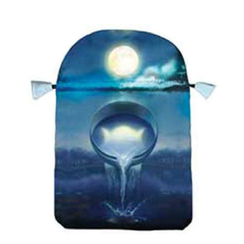 Silver Witchcraft Satin Bag for Tarot Cards Lo Scarabeo