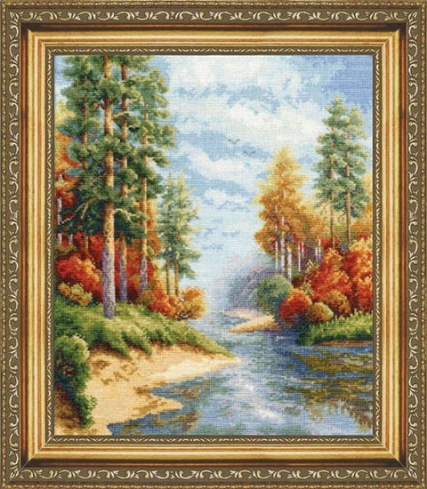 VM001 Autumn Cross Stitch Kit from Golden Fleece