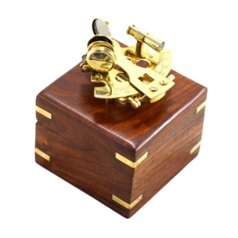 Small Brass Sextant in Box – NC1506