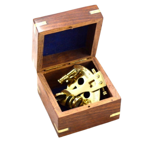 Small Brass Sextant in Box – NC1506