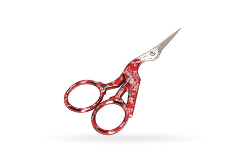 Stork embroidery scissors Red 9 cm