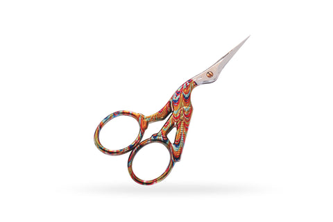 Stork embroidery scissors Playful Colourful 9 cm