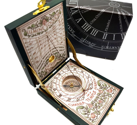 Sundial and Compass Kepler Brass H04