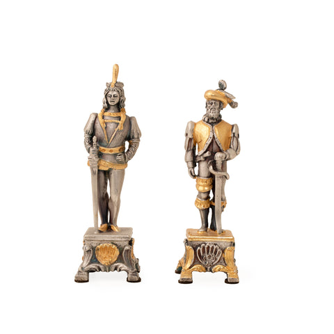 Vaticans vs Lansquenets: Ultra Luxurious Onyx/Bronze Chess Set
