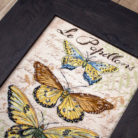 Vintage Wings-Le Papillons SLETI975 - Cross Stitch Kit