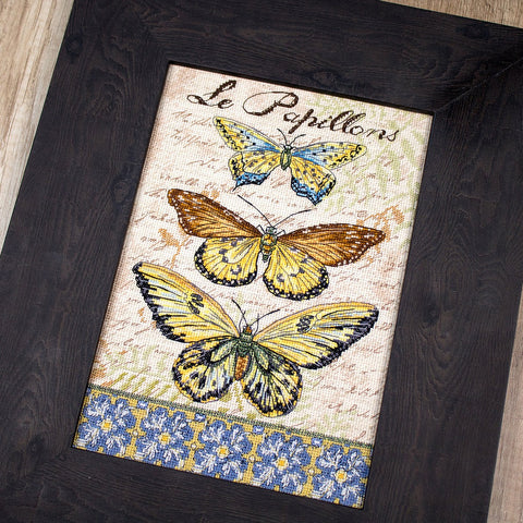 Vintage Wings-Le Papillons SLETI975 - Cross Stitch Kit