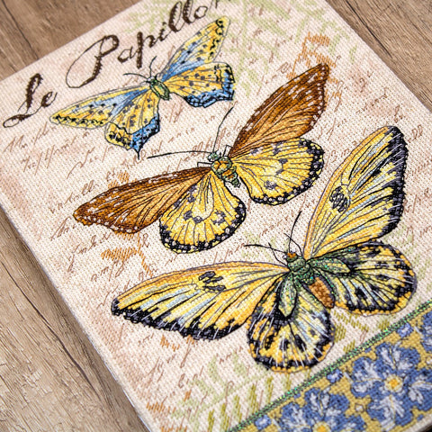 Vintage Wings-Le Papillons SLETI975 - Cross Stitch Kit