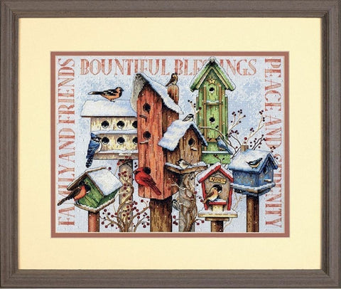 Winter Housing (35 x 27 cm) - Cross Stitch Kit by DIMENSIONS