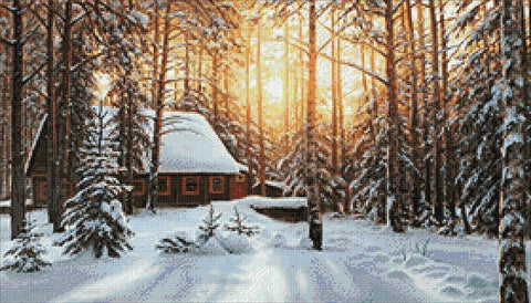 Winter Landscape 70х40 Diamond Painting Set Cs2608