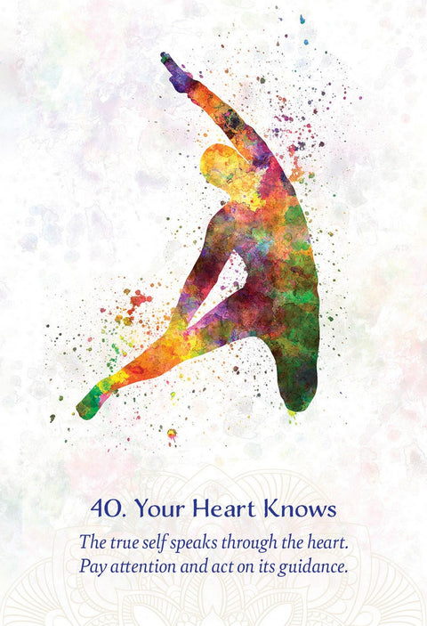 Yoga Wisdom Oracle cards Blue Angel